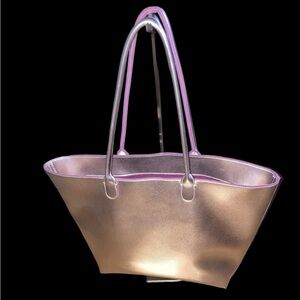 Bath and Body Works Large Tote Book & Laptop Bag w/ Matching Wallet.